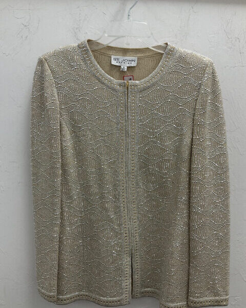 St. John Zip up Cardigan Cr. Collection 2006