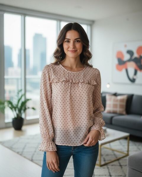 Talbots-Blouse-Size Medium